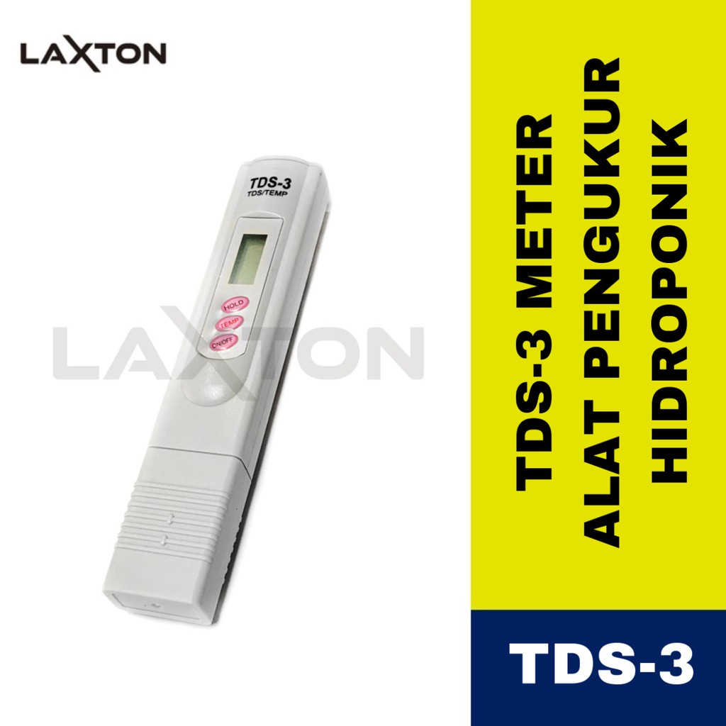 TDS meter 3 Alat Ukur Hidroponik Air Aquarium ppm nutrisi kolam TDS-3