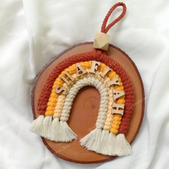 ] Macrame rainbow hanging wall small / Macrame hanging wall