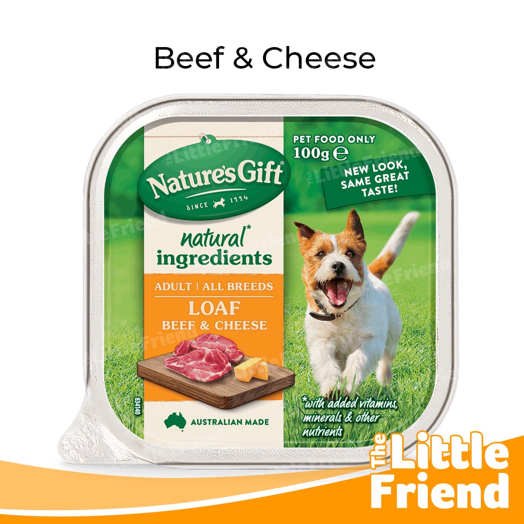 Makanan Basah Favorit Anjing Wet Dog Food Nature's Gift Gourmet 100gr Tray