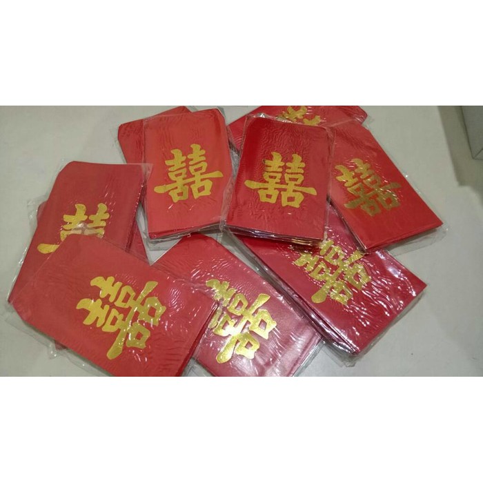 

Amplop Angpao Wedding Merah Shi isi 10 pcs