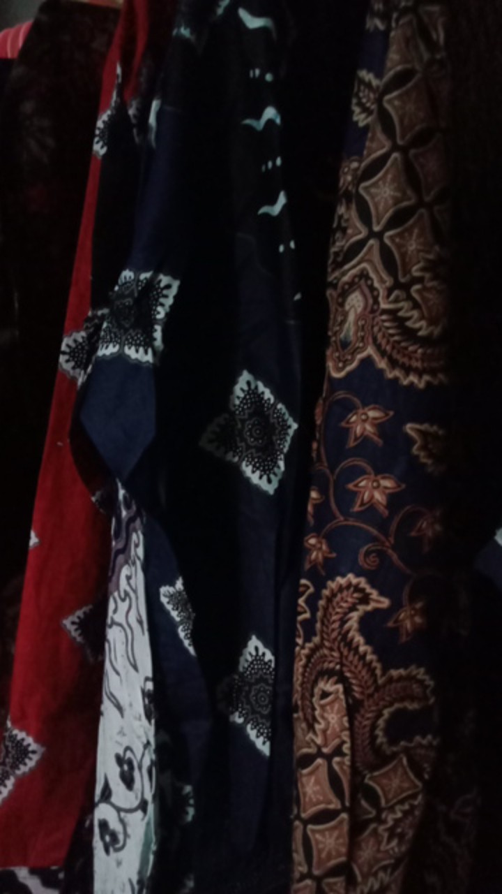 Zf048 Kemeja Batik Pria Lengan Panjang Spesial Navy Size M L Xl Xxl Bswart Batik Hrb026 Kenango Hem