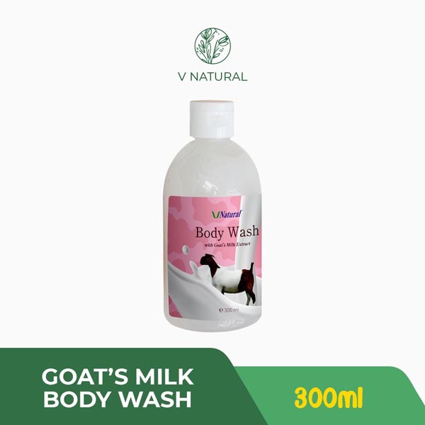 V Natural Brightening Body Wash 300ML | Pomegranate Pomegrante | Daily Herbs Temulawak Curcuma | Greenie