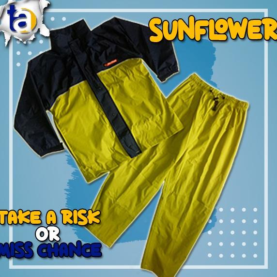 Jas Hujan Sunflower Size S | Kids | Raincoat Ukuran Anak
