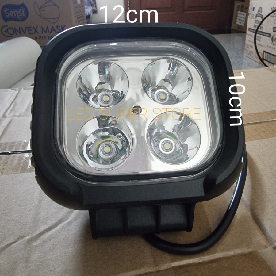 Lampu Kerja 40w 4 LED / Work Lamp Cree 40 watt Putih | Off Road 40W (10-30v)