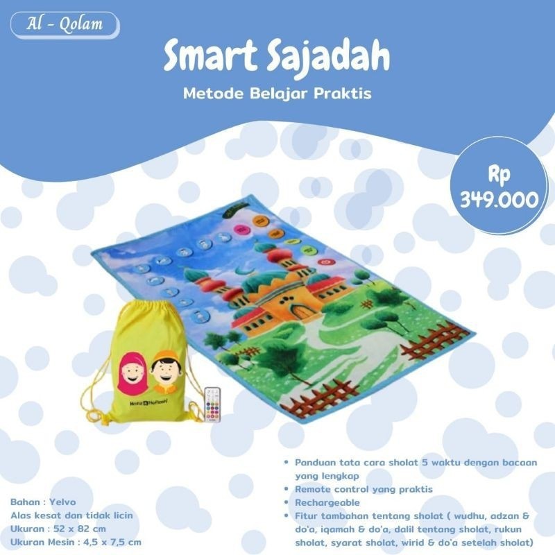 Smart Sajadah Yelvo Anak Al Qolam Sajadah Pintar Anak Digital