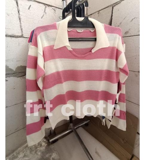 Sudah READY.. baju rajut motif | baju blaster | murah | fuji rajut// sweater rajut wanita// atasan r