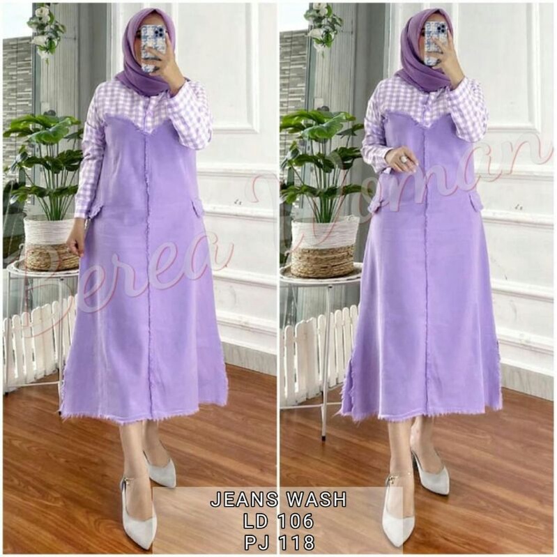 Berea woman tunik lilac soft jeans