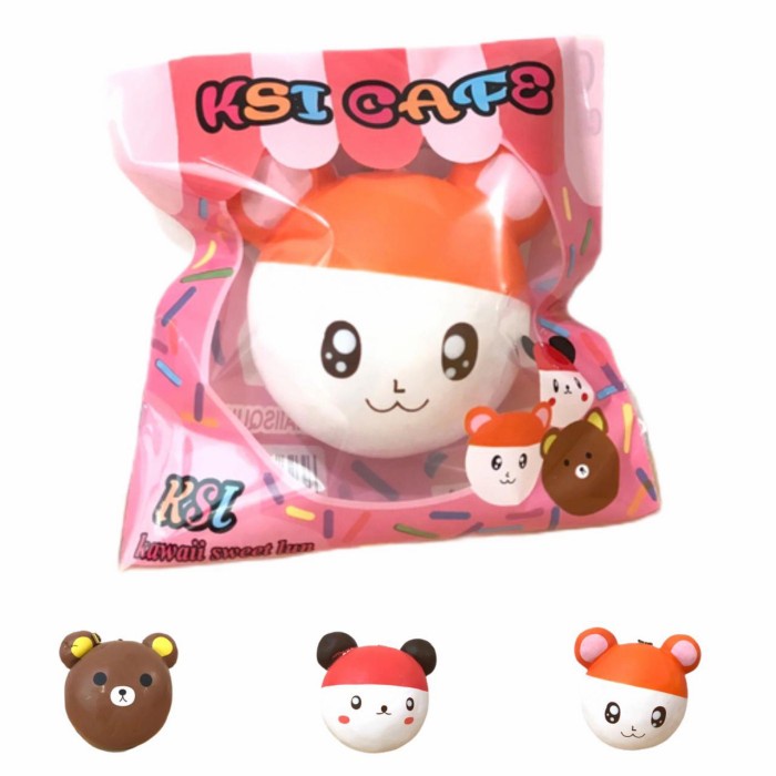 SALE KSI Bun Licensed Squishy (Cat TIDAK RATA) - BERUANG