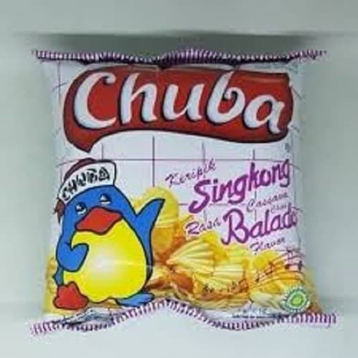 

Chuba kripik Singkong Keju dan Balado isi 20 1 pak