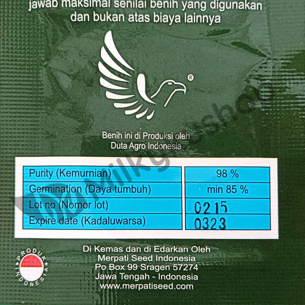 BENIH MERPATI SEED KARONA F1 TERONG 200 BIJI SACHET KEMASAN PABRIK