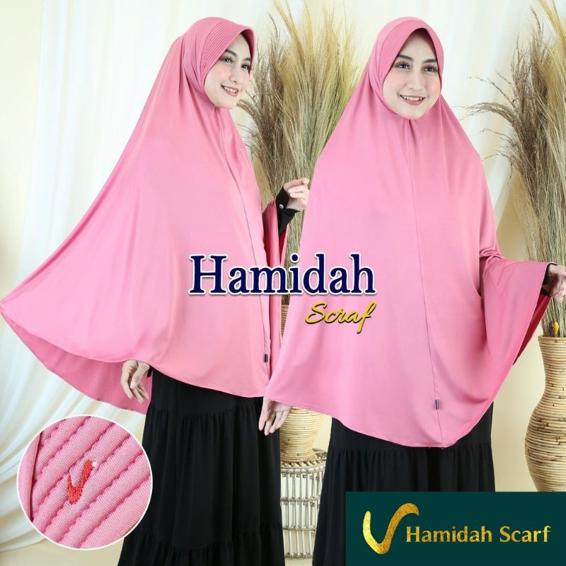 HIJAB SYAR'I INSTAN JIlbab JUmbo Kerudung Jumbo PET ANTEM  HAMIDAH  JARSY JUMBO XXL PART 2