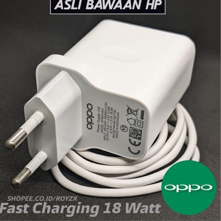 MNT.25Au22n • CHARGER OPPO A92 - A53 - A54 TYPE C ORIGINAL FAST CHARGING 18 WATT BAWAAN HP
