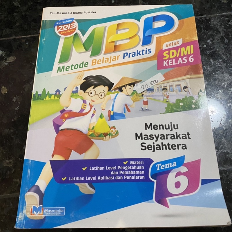 MBP (Metode Belaja Praktis) Kelas 6 VI SD, MASMEDIA, Kurikulum 2013 revisi
