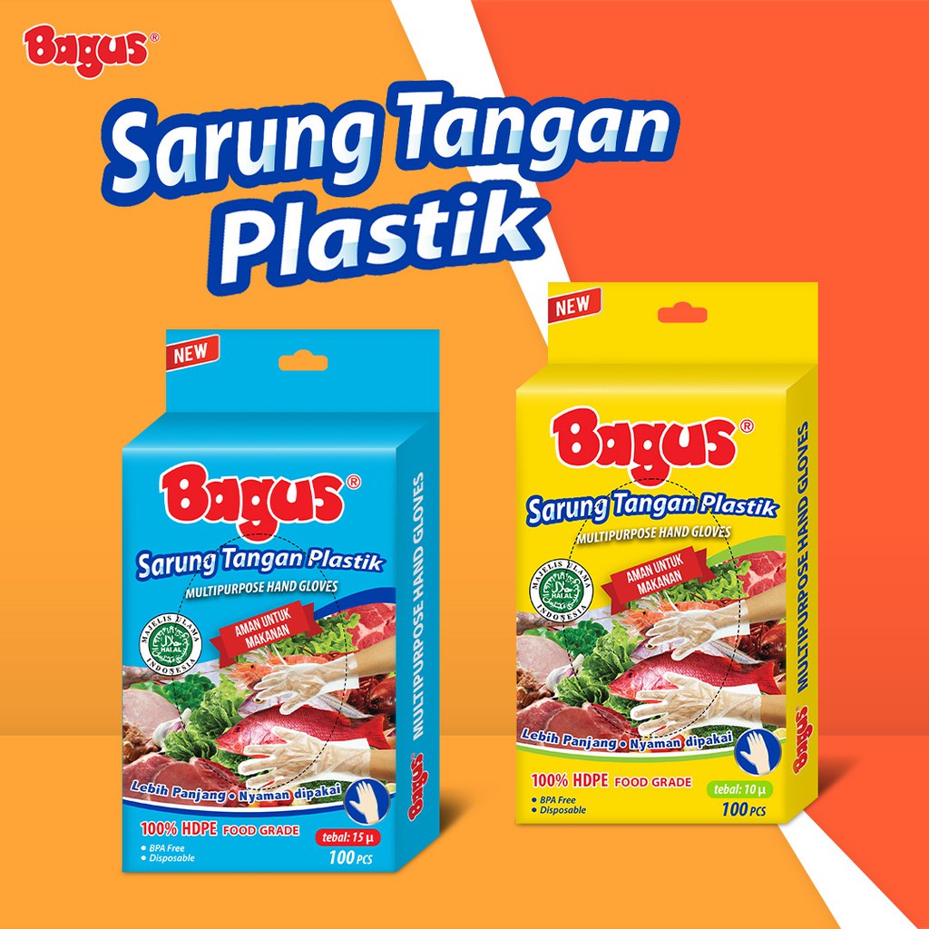 Bagus Sarung Tangan Plastik 15 µ 100 pcs