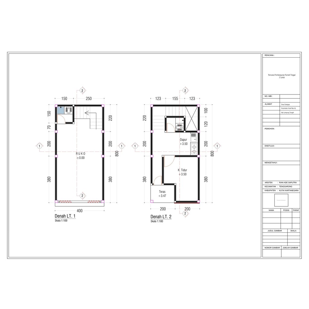 Jual GAMBAR KERJA DESAIN RUKO MINIMALIS 4x8 2 LANTAI Indonesia Shopee Indonesia