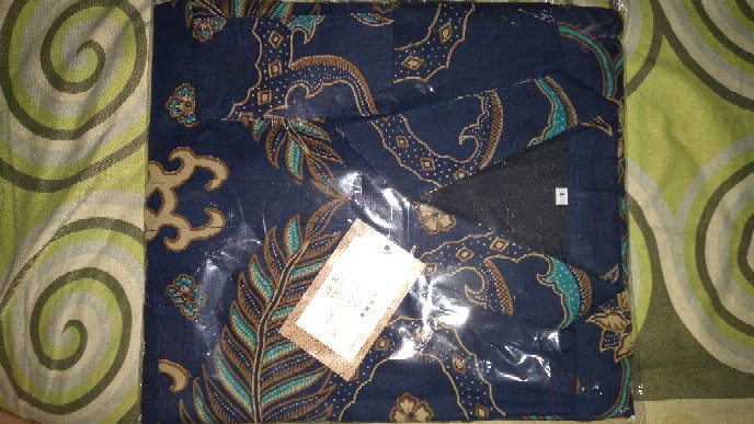 Aswangga Dongker Kemeja Batik Pria Full Furing Bahan Katun Halus Baturaden