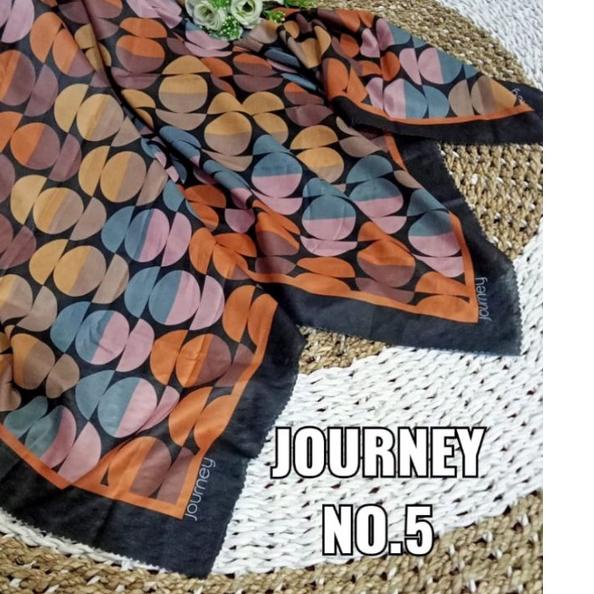 Dijamin Miring harga.. Journey Hijab Scraf Scarves Reguler - Nara Aina Ghina Hasna Blue Hasna Brown 