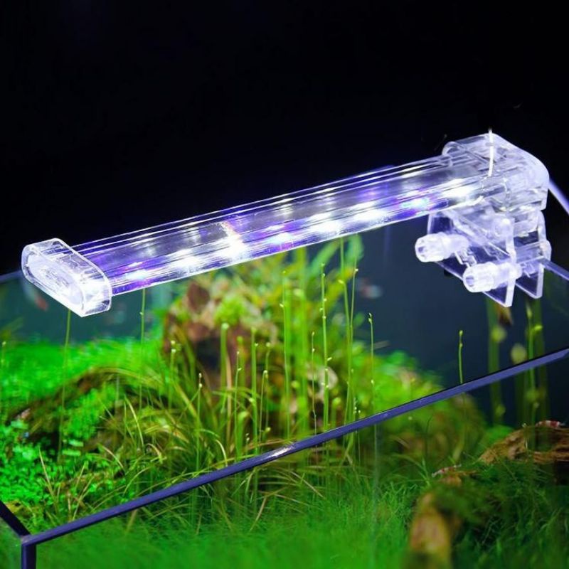 SAKKAI PRO LED-9watt CRYSTAL Jepit Gantung Nyala 3 mode Lampu Aquarium Aquascape