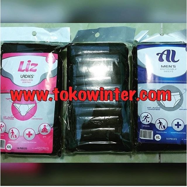 Celana dalam kertas sekali buang disposable underwear