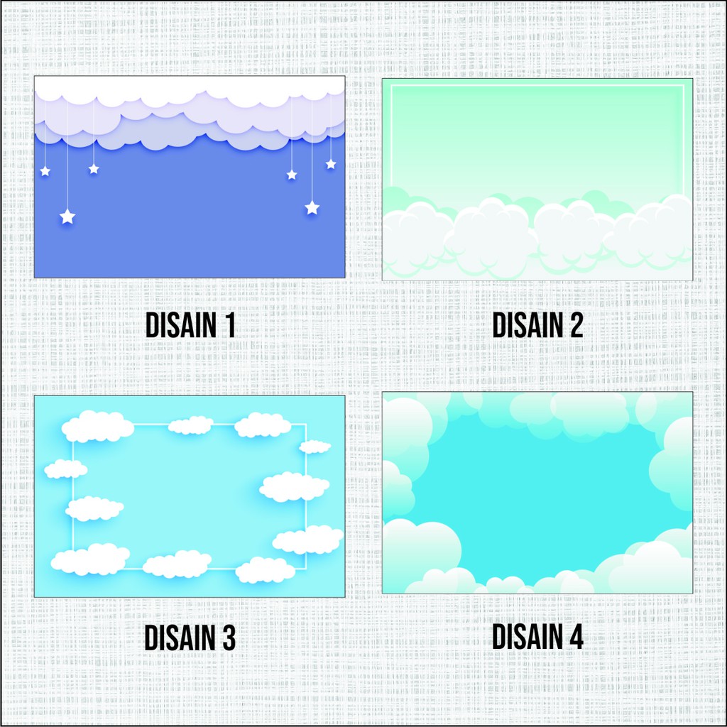 

Blank Card Awan Cloud / Kartu Ucapan Terimakasih / Thank U Card / Post Note / Surat Pesan