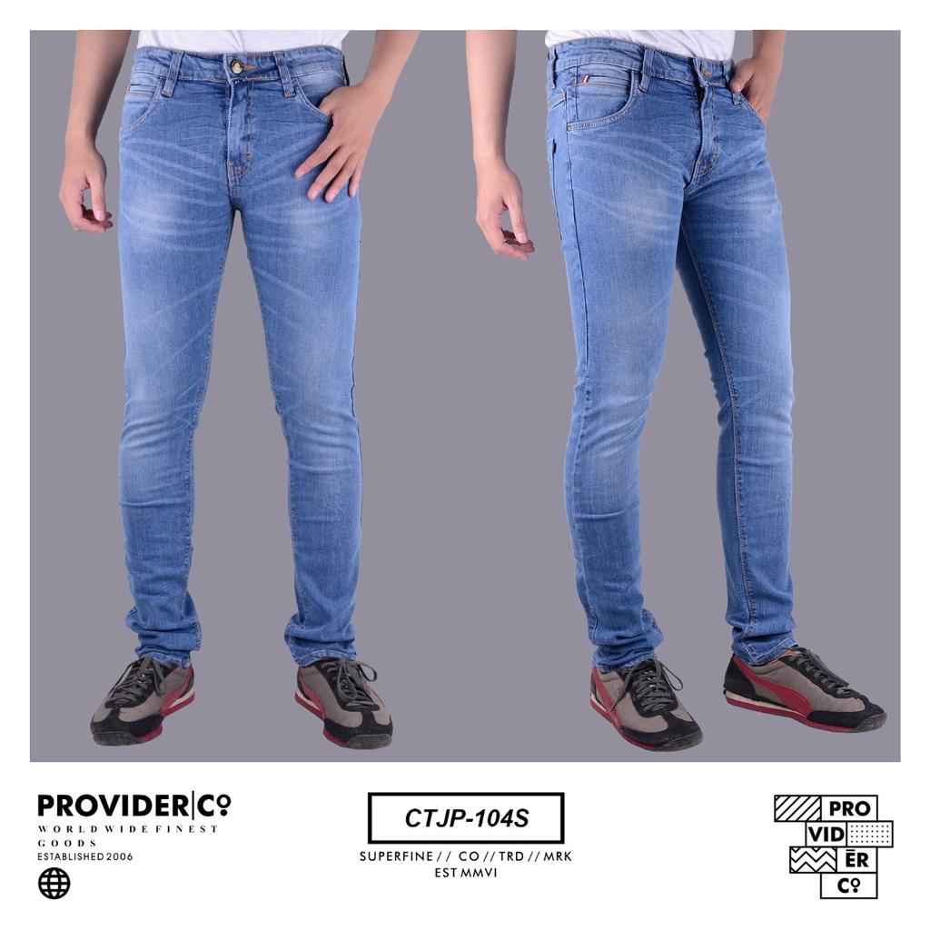 Celana Jeans Provider Blue Washed