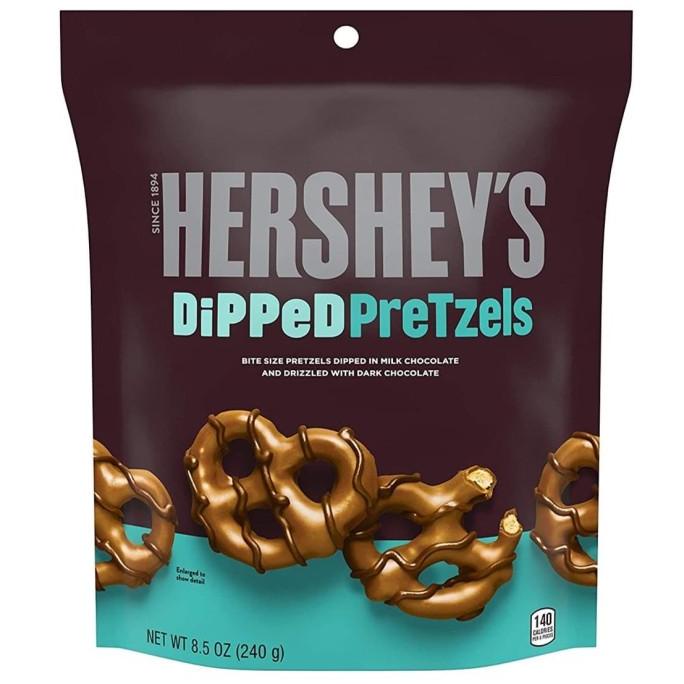 

Hershey Dipped Pretzel - Pretzel Cokelat 240 Gr