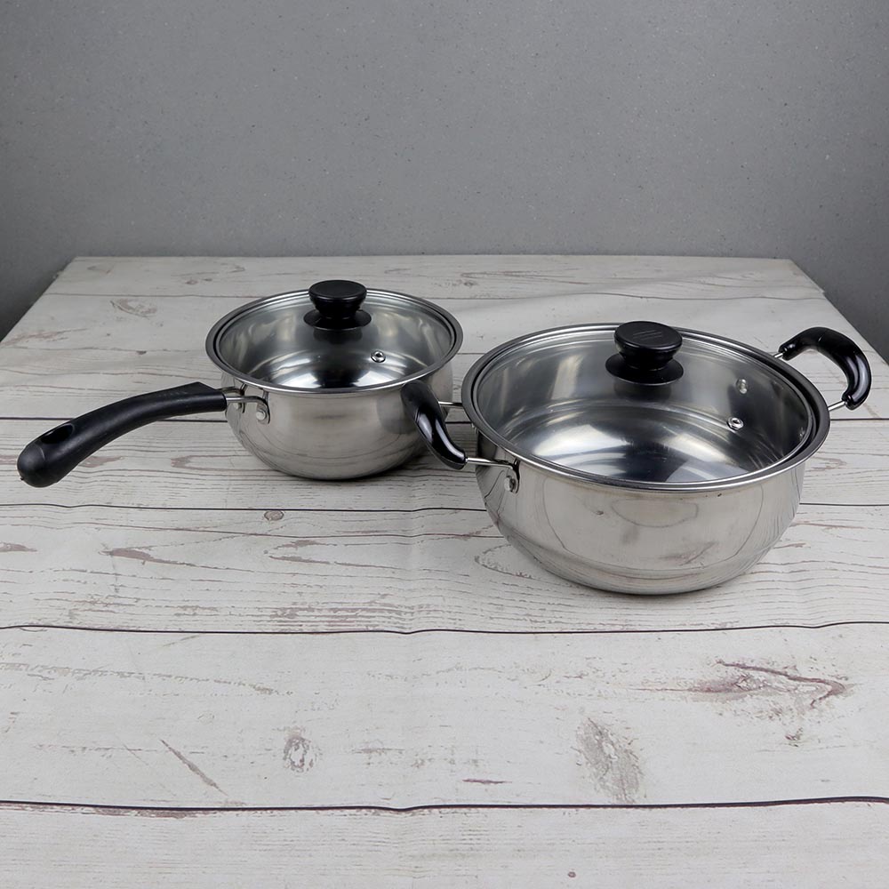 OOTDTY Set Panci Masak 2 in 1 Deep Frying Soup Pot