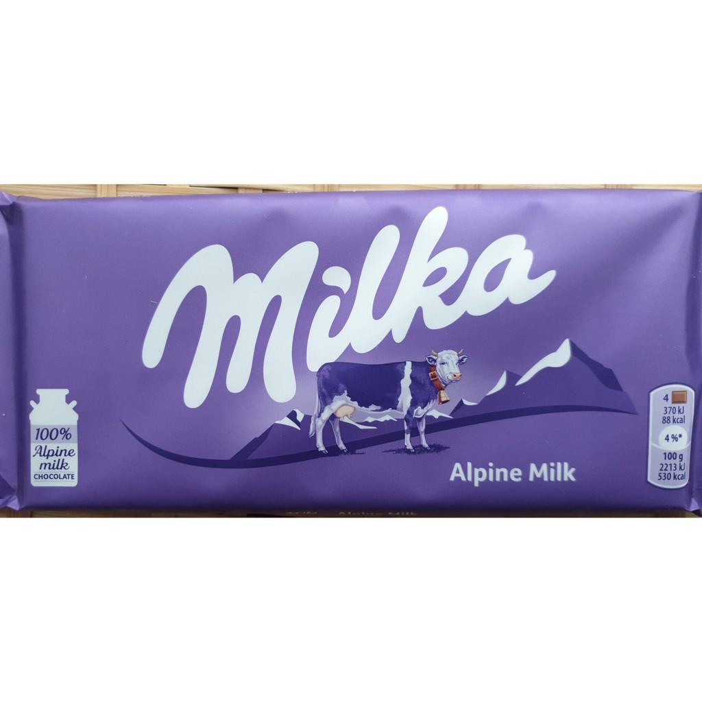 Coklat Milka chocolate Alpine Milk 100gr Original Jerman