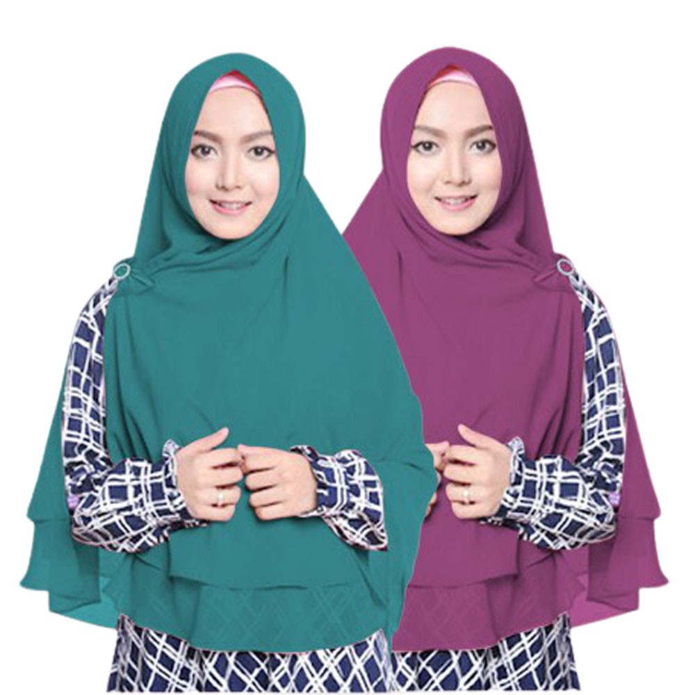 [COD] KHIMAR SYARI CERUTI 2 LAYER kerudung jilbab