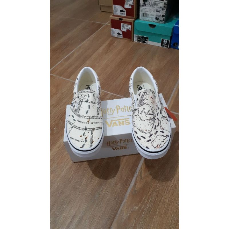 Sepatu Vans Slip On X Harry Potter "Marauders Map" Original