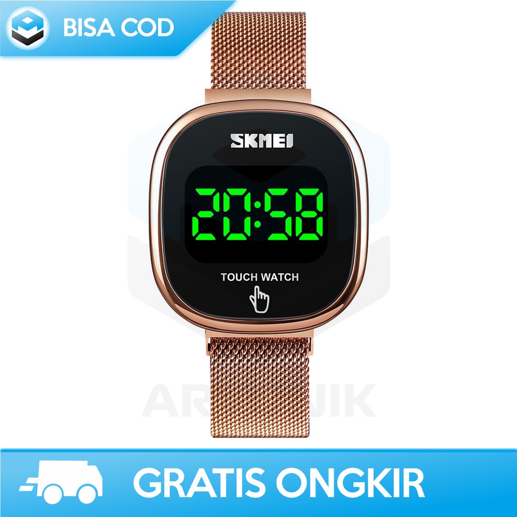 JAM TANGAN COUPLE PRIA WANITA DIGITAL LED ASLI SKMEI 1589 TOUCH SCREEN