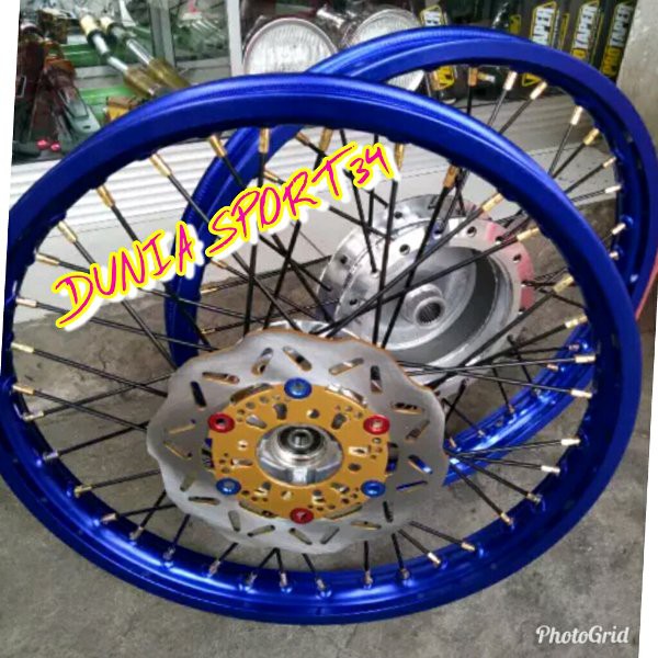 TOPPP velg rossi ring17 jari jari set tromol bonus cakram depan plus stel velg beat beat fi