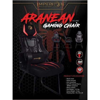 KURSI GAMING IMPERION ARANEAN CG-A001 GAMING CHAIR