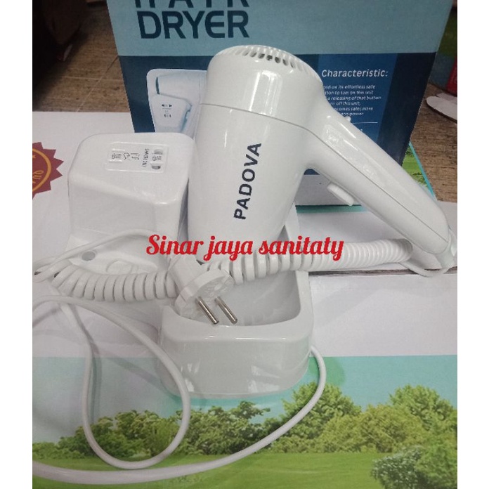 Hair dryer hotel / Hair dryer dinding / Pengering rambut hotel