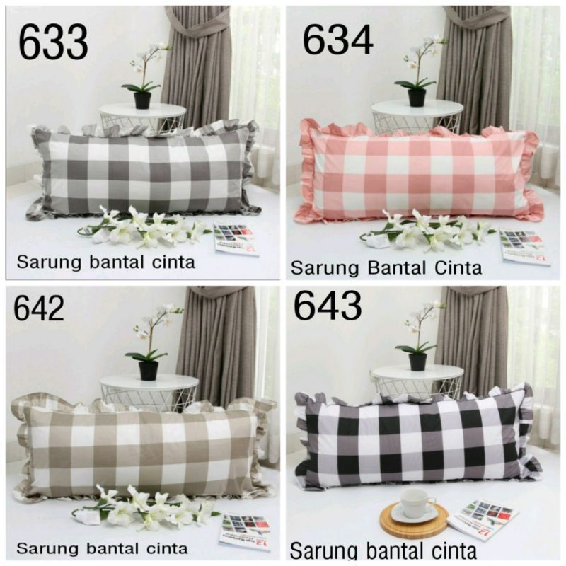 Sarung bantal cinta motif kotak emily sarung bantal cinta motif gingham