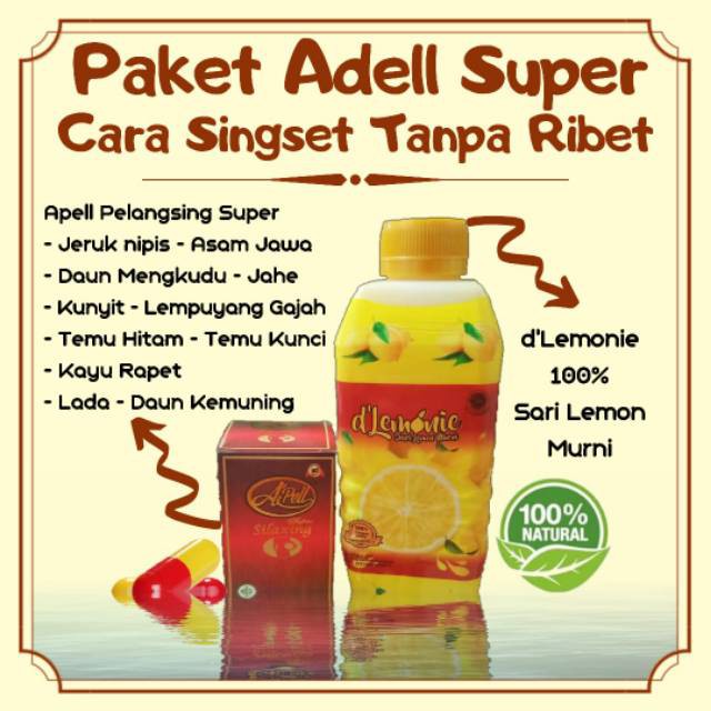 PAKET Adel, Apell Super STEP 2 15 kapsul + D'LEMONIE
