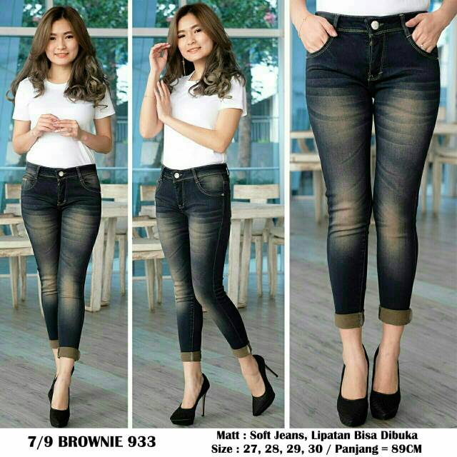Celana jeans 7/9 Brownie933