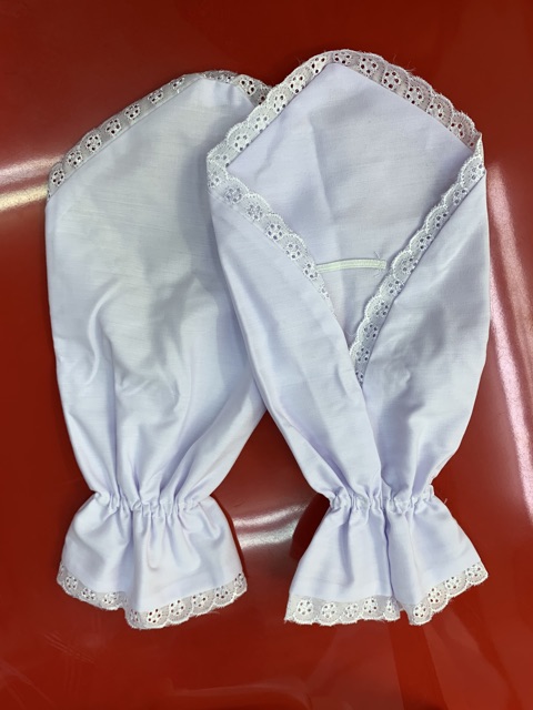 Sarung tangan haji umroh putih polos