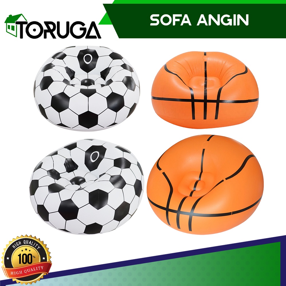 Sofa Angin Bangku Kursi Santai Lipat bentuk Bola Basket Intime Bestway