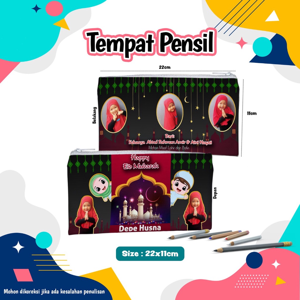 

Tempat Pensil CUSTOM Murah Souvenir Hadiah kado Ultah anak.