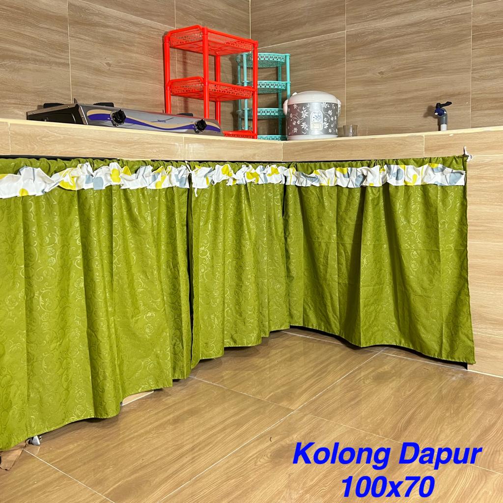 Gorden Tirai Kolong Dapur Polos Terbaru Murah