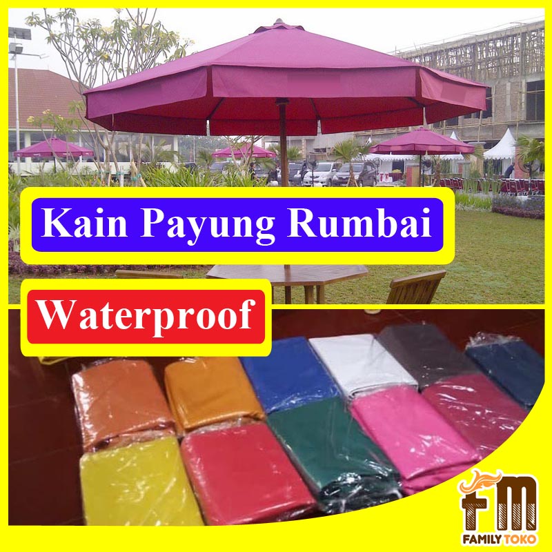 Jual Kain Tenda Payung Taman Rumbai Kain Tenda Payung Cafe Waterproof