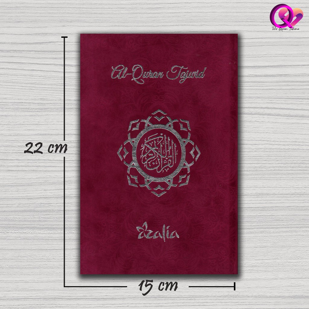 AL QURAN TAJWID & TERJEMAH AZALIA BLUDRU A5 QURAN SEDANG SYAAMIL QURAN (Original) cover pink