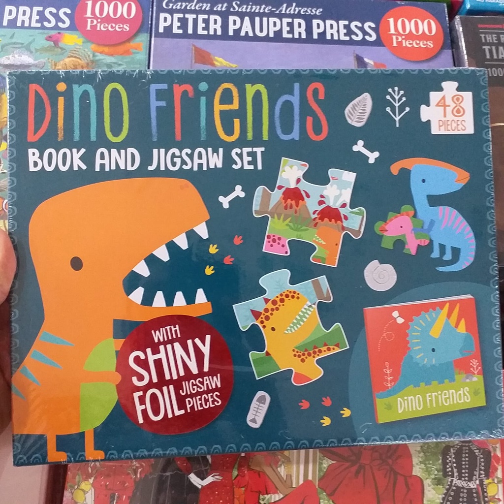 Puzzle 48 piece "Dino Friends" Book and Jigsaw Box Set