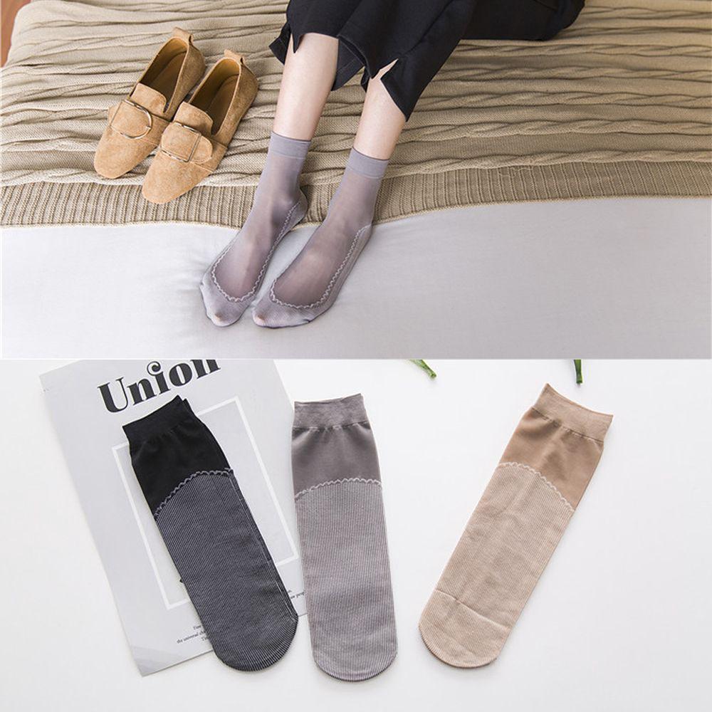  Kaos  Kaki  Ankle Wanita  Bahan Katun Velvet Breathable 