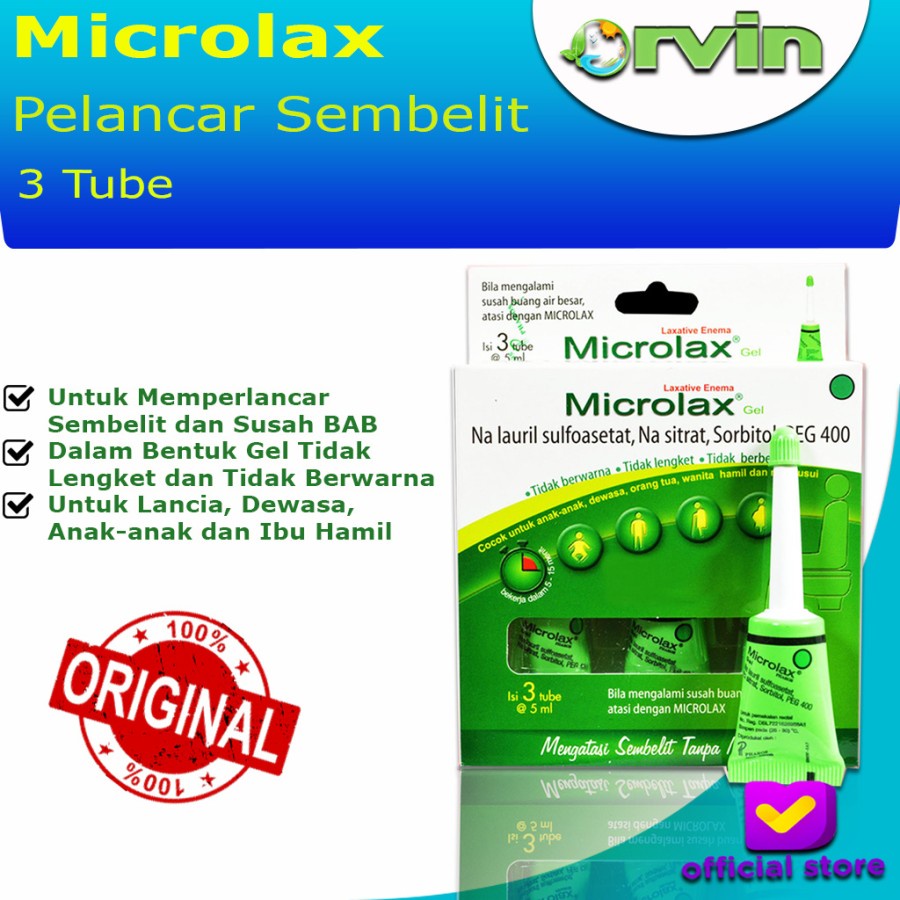 TERLARIS!!! Mengatasi Gel Microlax / Bab Sembelit Isi 3 / Isi 5ML Sulit Ml Cepat