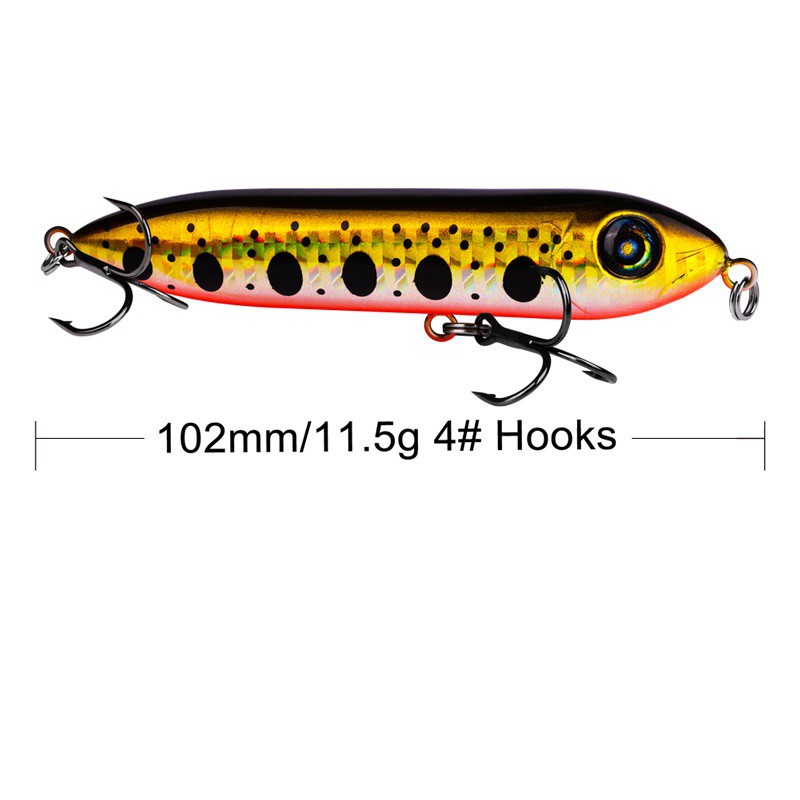 SYFishing 1Pcs Colorful Pencil Fishing Lure 10cm 12g Minnow Umpan Pancing Swimbait Floating Bait Ikan Bass Wobbler Kail Memancing Tackle