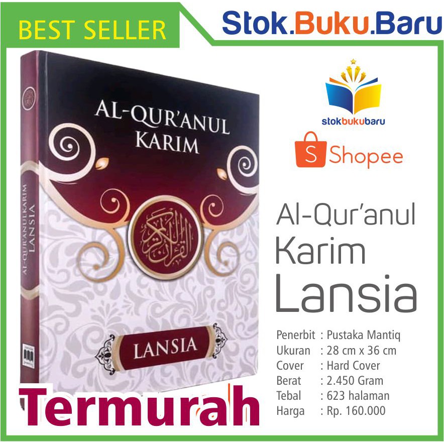 Al-Quranul Karim Lansia Mushaf Tanpa Terjemah Super Jumbo