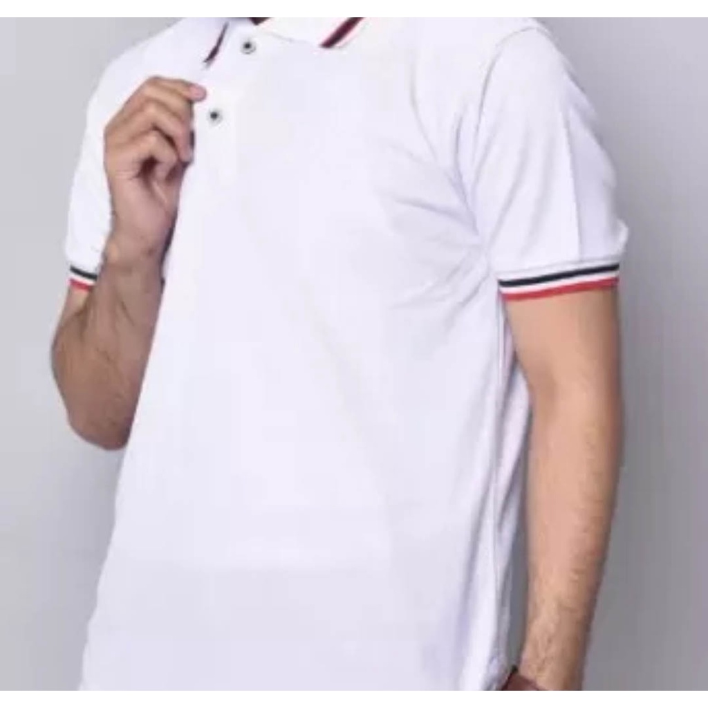 POLO SHIRT PUTIH POLO Kerah POLOS