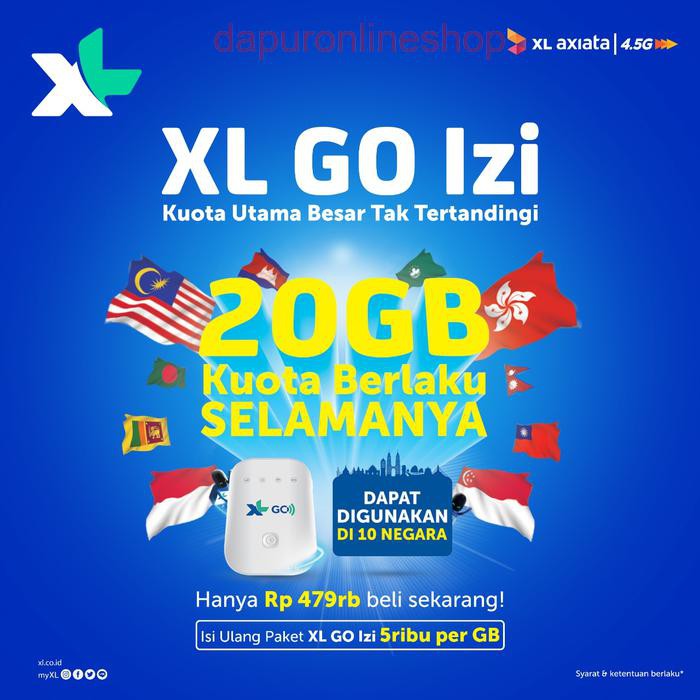PROMO Mifi 4G LTE Movimax MV003 Free XL 60GB 60Hari - Putih ORI